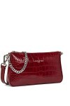 LANCASTER Petit sac trotteur - Exotic Lézard & Croco FR Carmin