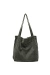 ALUWU Sac fourre-tout en velours côtelé pour femme et fille - Sac à main mignon - Grand sac à main, 006-gris foncé, Large