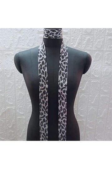 Bysonglezai Foulard Femme Echarpe Écharpe Châle Homme Foulards Paillettes Pendentif Long Ras du Cou Déclaration Collier Lady 