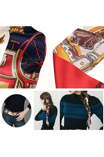 Lamdgbway 12 pièces Écharpe tête BandeauCadeau écharpe Foulard pour Femme