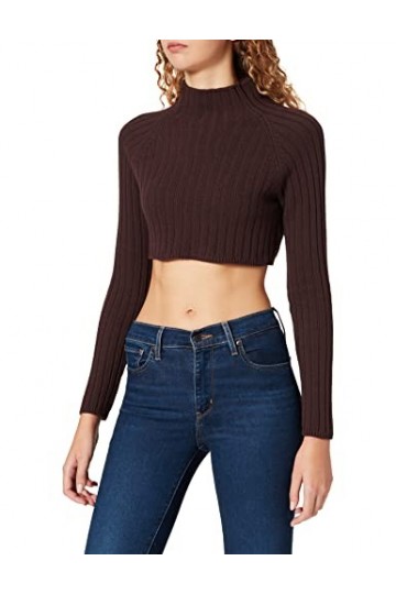 Sisley Knitted Shoulder War 1244M0507 Foulard Tendance, Marron 0g3, L Femme