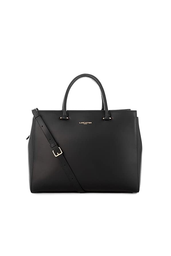 LANCASTER Sac cabas main - Smooth Or Noir