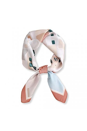 TYXL Foulard de Soie Femme, Foulard double face à la mode, cravate, turban, 28 façons de porter, adapté à toutes les saisons,