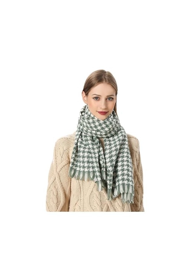 Echarpe Châle Foulard Etole Foulards Par Temps Froid Hiver Pour Femmes Écharpe À Pampilles Classique Couverture Douce Et Chau