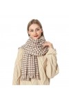 Echarpe Châle Foulard Etole Foulards Par Temps Froid Hiver Pour Femmes Écharpe À Pampilles Classique Couverture Douce Et Chau