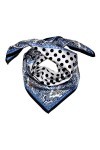 LORENZO CANA Foulard pour la femme – écharpe de 100% soie pour le printemps et l´été, carré avec les mesures de 70 x 70 cm – 