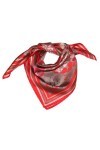 LORENZO CANA Foulard pour la femme – écharpe de 100% soie pour le printemps et l´été, carré avec les mesures de 70 x 70 cm – 