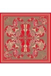 LORENZO CANA Foulard pour la femme – écharpe de 100% soie pour le printemps et l´été, carré avec les mesures de 70 x 70 cm – 