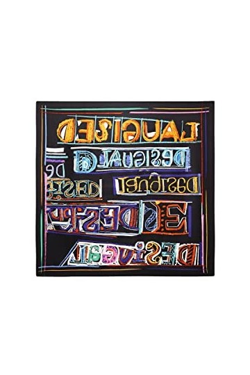 Desigual - Carré illustrations - TU, Noir