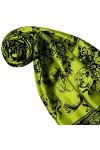LORENZO CANA Foulard pour la femme – écharpe de 100% soie pour le printemps et l´été, carré avec les mesures de 90 x 90 cm – 