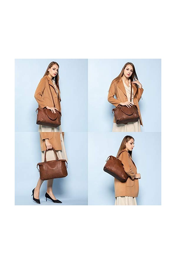 LOVEVOOK Sac à main en cuir synthétique pour femme