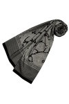 LORENZO CANA Foulard de 65% coton et 35% soie pour la femme – écharpe de fibres naturelles, carré avec des mesures de 110 x 1