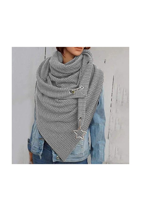 Écharpe Femme Mode Chic Foulards Châles Écharpe Chale Femme Wrap Écharpes Châles Couleur Unie Écharpe Chaud Rétro Automne Hiv