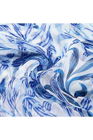 Signare Foulard pour femme 100 % soie légère et douce avec motif William Morris