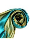 LORENZO CANA Foulard de 70% soie et 30% viscose pour la femme – écharpe réversible avec les mesures de 70 x 190 cm - une étol