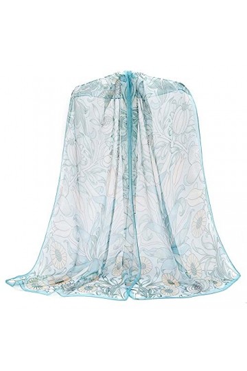 Signare Foulard pour femme 100 % soie légère et douce avec motif William Morris