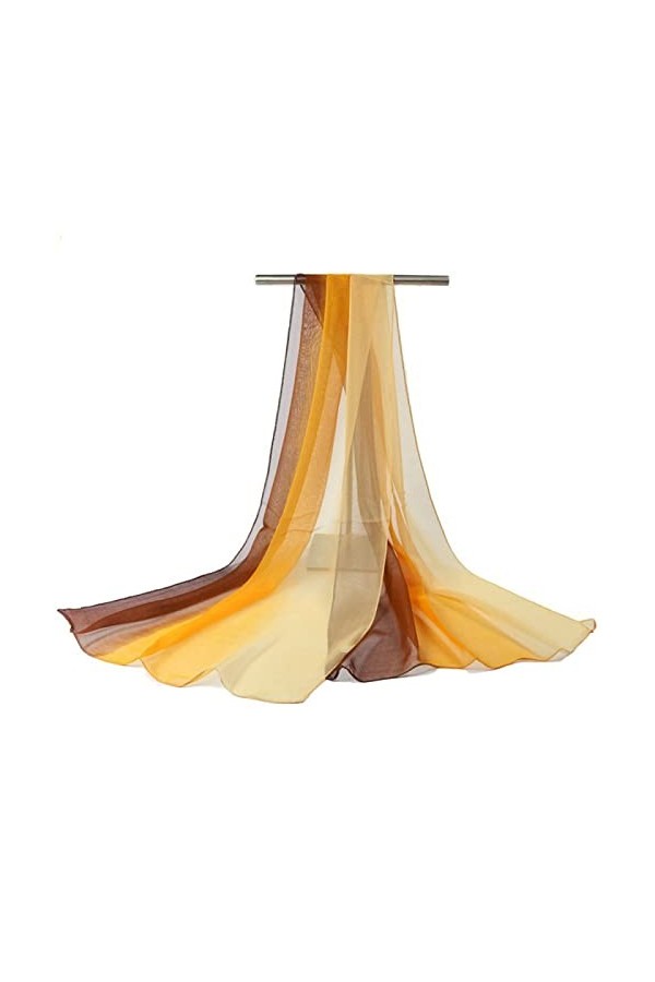 Fuduoduo Soie pour Le Printemps et l´été Foulard pour,Écharpe de Protection Solaire Gradient Beach pour Femmes,Violet A,160 *