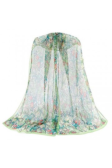 Signare Foulard pour femme 100 % soie légère et douce avec motif William Morris