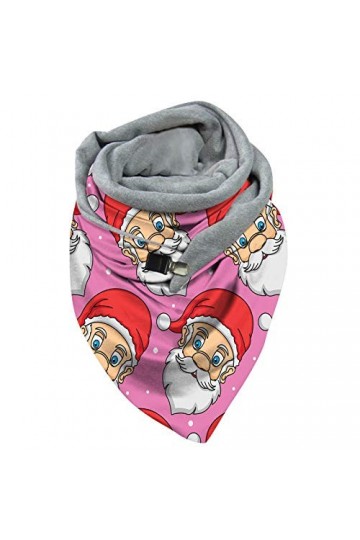 Casual Fashion Shawl foulard femmes foulard bouton dimpression de Noël écharpe multi-usages Pince Cravate Avec Chaînette