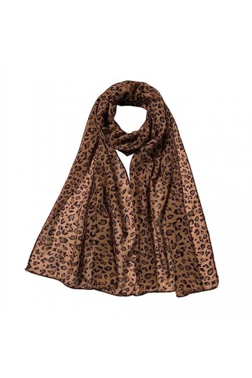 Foulard imprimé léopard femmes petite cravate de cheveux en soie foulard accessoires de foulard en mousseline de soie multi-u