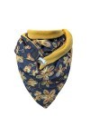 LIANR Cravate Violette Homme Châles dimpression femmes boutons foulards wrap chaud mode casual soft foulard Or Valentin