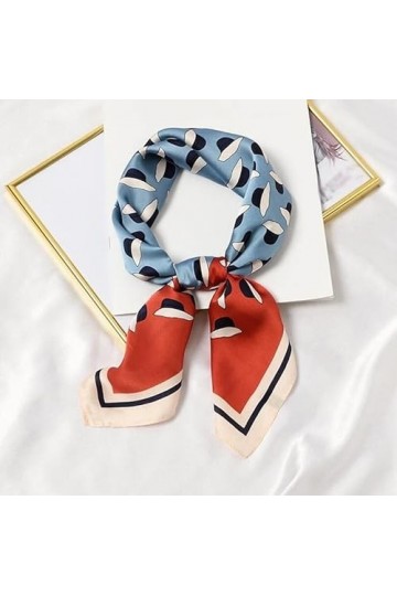 BYFOX Foulard for Cheveux en Soie for Femmes, 70 × 70 cm Casual Girl Bandeau Multifonction Chapeaux élégants Petite tête carr