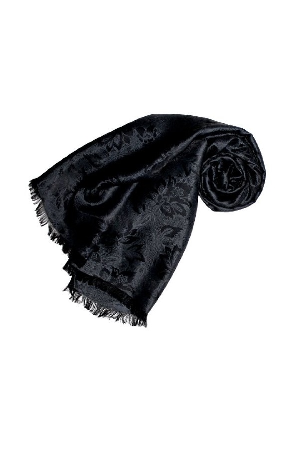LORENZO CANA Foulard damas pour la femme – écharpe noble avec les mesures de 55 x 190 cm - motif de fleurs - élégant et léger