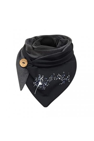 hkwshop châle Femme Femmes Winter Foulard Foulard Mode Touche dimpression épaisse Wrap Soft Casual Foulards Chauds Châles Ch