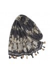 SOCUY Echarpe Châle Foulard Etole Châle Décharpe Des Femmes De Lin De Coton Avec La Protection Solaire Belle De Modèle Flora