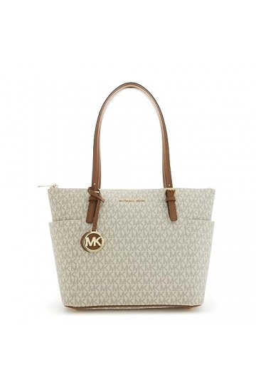 Michael Kors EW TZ Tote, Bag Women, Vanille/Eichel, Taille Unique