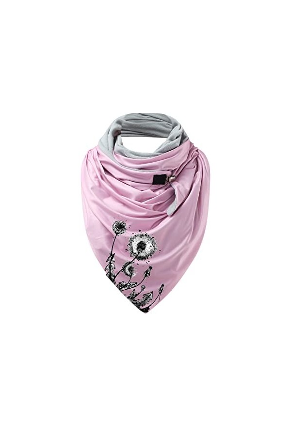 Cusstally Écharpes for femmes Hommes Écharpe Dhiver Bouton Impression Doux Femmes Châles Foulards Wrap Mode Chaud Casual Éch