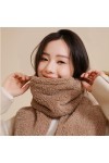 MypikY Automne Et Hiver Foulard Femmes Mignon Poulpe Cou avec Velours Et Épaissie Chaleur Châle, réglable Long Foulard,C