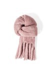 MypikY Automne Et Hiver Foulard Femmes Mignon Poulpe Cou avec Velours Et Épaissie Chaleur Châle, réglable Long Foulard,E