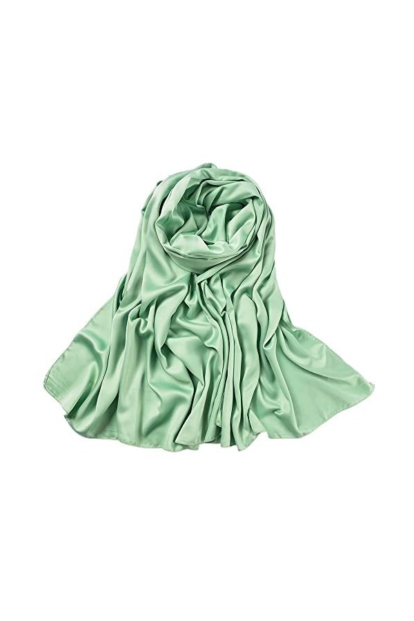 RILOOP Écharpe Châle Femmes Écharpe Longues Écharpes Châles Wraps Soie Satin Hijab Écharpes Pour Femmes Foulard Foulards Wrap