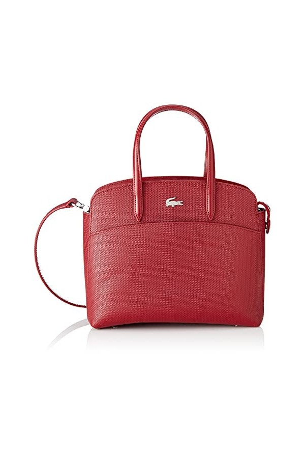 Lacoste NF3496KL, s Pocket Top Handle Bag Femme, Bordeaux, Taille Unique