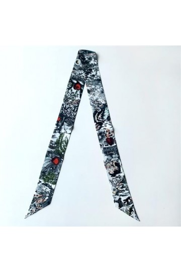 Foulard en Soie pour Femmes Fan littéraire cravate sacs ceinture ruban flottant Long ruban écharpe foulards décoratifs Color