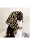 ROBAUN Velours Cheveux Femmes Écharpe Floral Print Design Main Poignet Foulard Cou Cravate Dames Dété Foulard Bandeau Bandan