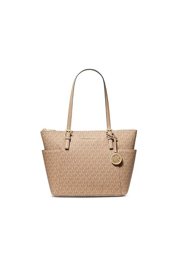 Michael Kors EW TZ Tote, Bag Women, Vanille/Eichel, Taille Unique