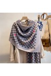 DEPILA Hiver Épais Chaud Wrap Foulard Étole, Femmes Boucle Plaid Fringe Couverture Châle Cachemire Poncho Écharpe Hijab Foula