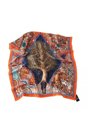 CCBUY Écharpe longue femme printemps été foulard en soie simulée soie rétro élégant petit foulard en soie imprimé longue écha