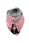 Cusstally Écharpes for femmes Foulards dété Foulards chauds Soft Wrap Casual Impression Mode Châles Femmes Bouton Écharpe So