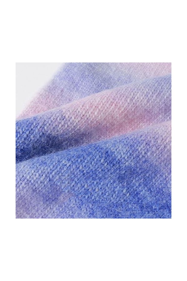 MypikY Automne Et Dhiver Gradient Foulard Femmes Chaud Couple Tricoté Foulard Cou,C
