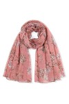 Cheng Moily 1pcs / femmes mousseline de soie hiver écharpe fleur impression écharpe femmes châles et foulards meilleur parti 