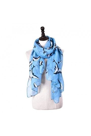 MOBAAK Echarpes Et Foulards Femme Femmes Hiver Écharpe Châle Wrap Chaud Soleil Protection Baleine Impression Motif Cadeau Fou