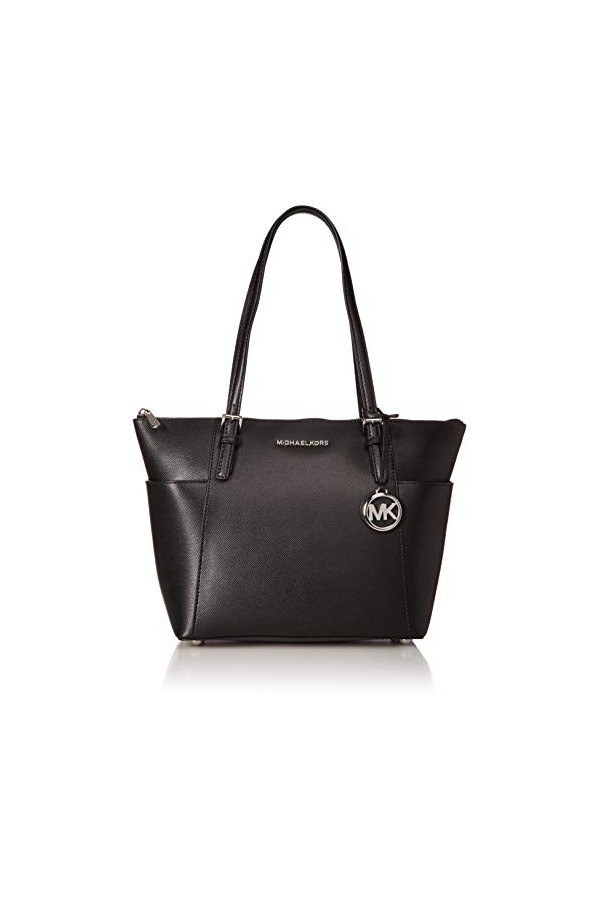 Michael Kors Jet Set Item, Cabas femme, Noir Black , 8.9x22.9x35.6 cm W x H L 