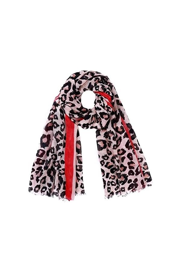 Echarpes Et Foulards Femme Écharpes Châle Écharpe Douce Et Légère Protection Solaire Impression Léopard Châle Enveloppant Fou