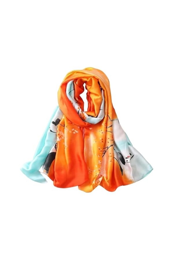HALAHAI Écharpe Etole Foulard Echarpe Écharpe En Polyester Écharpe Sauvage Wrap Léger Doux Longs Châles Pour Les Femmes Châle