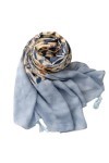SOCUY Echarpe Châle Foulard Etole Écharpe En Fil Imprimé Fleur, Châle Léger, Protection Solaire Pour Femmes Et Filles Écharpe