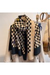 OUSIKA Hiver Épais Chaud Wrap Foulard Étole, Femmes Boucle Plaid Fringe Couverture Châle Cachemire Poncho Écharpe Hijab Foula