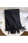 DEPILA Écharpe dhiver, Lady Warm Tassel Étudiants Polyvalents Femmes Solide Version Coréenne Bonbons Hijab Foulards Foulards